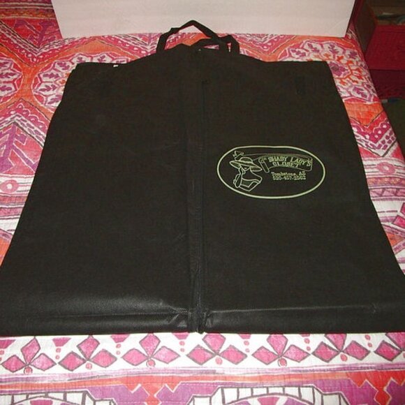 The SHADY LADY Tombstone AZ Travel GARMENT Bag PLASTIC Fold Over LONG Zip - Picture 1 of 10